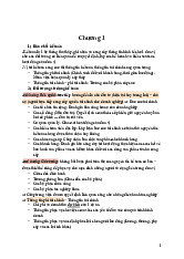 Kế toán - Tóm tắt lý thuyết Nhập môn Kế toán Chương 1