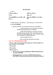 Bài tập ôn tập  - Nguyên lý kế toán | Đại học Kinh Tế Quốc Dân