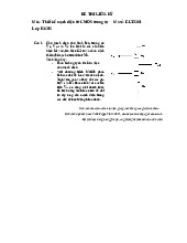 Đề thi Thiết kế mạch điện tử CMOS tương tự giữa kỳ 1 năm học 2021-2022 | Trường Đại học Công nghệ, Đại học Quốc gia Hà Nội