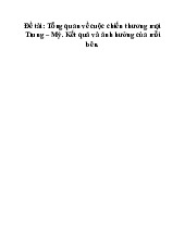 Chiến Tranh Thương Mại Trung - Mỹ | Môn Kinh tế vĩ mô - Đại học Hùng Vương