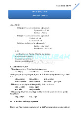 Tài liệu tiếng anh sưu tầm. BÀI 2 THÌ HIỆN TẠI ĐƠN