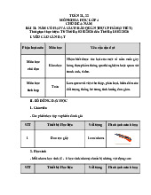 Kế hoạch bài dạy Bài 21: Nấm có hại và cách bảo quản thực phẩm môn Khoa học 4