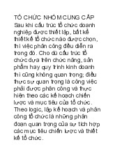 Tài liệu Quản Trị Cung Ứng: Khía Cạnh Tổ Chức & Vai Trò CPO | Đại học Hoa Sen