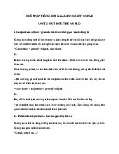 Ngữ pháp tiếng Anh 12 i-Learn Smart World unit 2