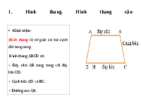 Giáo án điện tử Toán 8 Bài 11 Kết nối tri thức: Hình thang cân