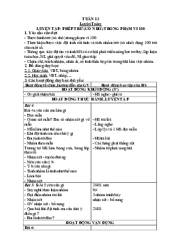 Giáo án buổi 2 Toán 2 sách Cánh diều (Cả năm) | Tuần 13