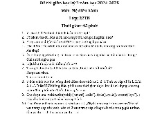 Đề thi giữa HKII học phần Hệ điều hành năm 2024 - 2025 | Trường Đại học Khoa học tự nhiên, Đại học Quốc gia Thành phố Hồ Chí Minh