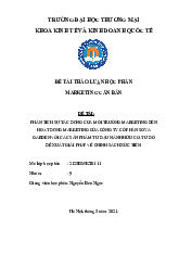 Phân Tích Tác Động Môi Trường Marketing Đến Soya Garden | Bài thảo luận marketing căn bản