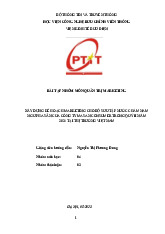 Bài tập nhóm: Kế hoạch cho nước chấm Nam Ngư môn Quản trị marketing | Học viện Công Nghệ Bưu Chính Viễn Thông