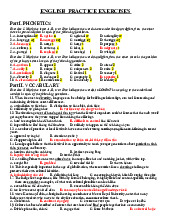 English Practice Exercises Unit 5 P1 Key | Tiếng Anh 12