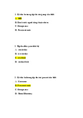 Đề cương ôn tập cho môn Linux | Linux | Trường Đại học Khoa học Tự nhiên, Đại học Quốc gia Hà Nội