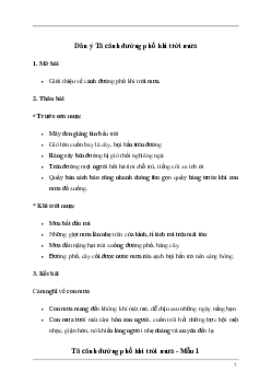 Tả cảnh đường phố khi trời mưa | Tập làm văn lớp 5
