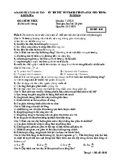 Đề thi thử tốt nghiệp THPT 2025 môn Vật lí Sở GD&ĐT Lâm Đồng