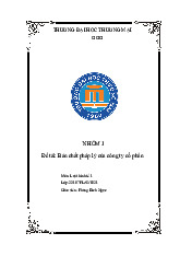 Bản Chất Pháp Lý của Công Ty Cổ Phần | Bài thảo luận luật kinh tế