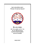Báo cáo cá nhân Lễ tân ngoại giao và hồ sơ xin việc | Học viện Báo chí và Tuyên truyền