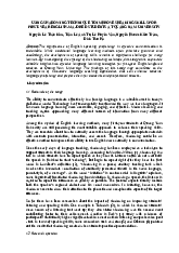 TÀI LIỆU TIẾNG ANH. USING SHADOWING TO IMPROVE SPEAKING SKILLS FOR FIRST