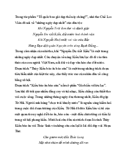 Phân tích đoạn trích tự chọn “Thúy Kiều báo ân báo oán” trong “Truyện Kiều” | Văn mẫu 11 Cánh diều