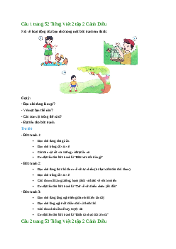 Giải SGK môn Tiếng việt 2 - Bài 24:  Viết về hoạt động chăm sóc, bảo vệ loài chim(2) | Cánh Diều