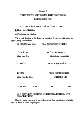 Bài giảng Môn Triết học Mác - Lênin | Đại học Bách Khoa Hà Nội