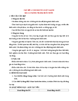 Giáo án Khoa học lớp 4 Bài 21 | Cánh diều