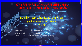 Giáo án điện tử Toán 8 Kết nối tri thức: Luyện tập chung (trang 55)