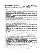 Đề thi giữa kì môn Marketing căn bản | Trường đại học Mở Hà Nội