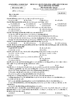 Đề thi thử THPT Quốc gia năm 2023 môn Sinh Sở GD&ĐT Đắk Nông