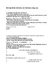 Bài tập Nhân đa thức với đa thức nâng cao - Toán 8