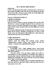 Dự Án Đầu Tư Khai Thác Thị Trường Trang Sức Bạc Tại Bạc | Môn Kinh tế đầu tư - Đại học Kinh Tế Quốc Dân
