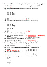 Đề cương môn cấu trúc máy tính và vi xử lý- Trường Đại học bách khoa - Đại học đà nẵng.