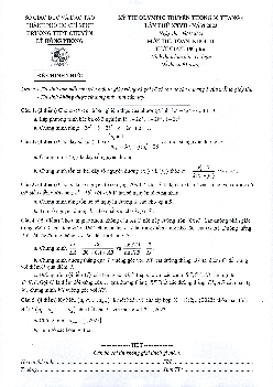 Đề Olympic 30 tháng 4 Toán 11 năm 2023 trường chuyên Lê Hồng Phong – TP HCM