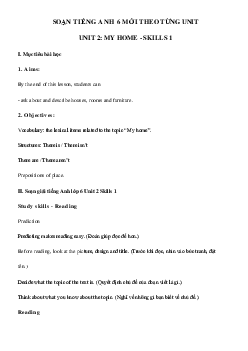 Tiếng Anh lớp 6 unit 2 Skills 1