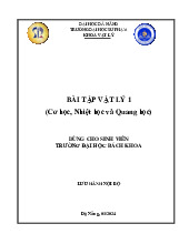 Đề cương môn vật lý- Trường Đại học bách khoa - Đại học đà nẵng.