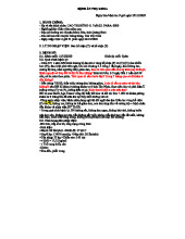 BỆNH ÁN U BUỒNG TRỨNG ĐỢT 5 - PHỤ KHOA VÀ BIỆN LUẬN LÂM SÀNG