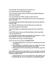 Đề cương 100 câu ôn tập kiểm tra Lý thuyết cuối kỳ Cơ sở Lý Sinh | Trường đại học Hồng Bàng