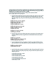 Bài tập chương 4 - Nguyên lý kế toán | Đại học Kinh Tế Quốc Dân