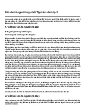 Bài văn tả người hay nhất Tập làm văn lớp 5