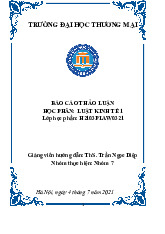 Giải quyết tình huống thực tiễn (phá sản) trong công ty TNHH | Bài thảo luận luật kinh tế