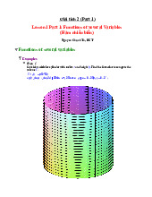 Đề cương môn giải tích 2- Trường Đại học bách khoa - Đại học đà nẵng.