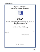 báo cáo đồ án IOT | Đại hoc Xây Dựng Hà Nội