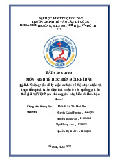 Những vấn đề lý luận cơ bản về điện hạt nhân và thực tiễn phát triển điện hạt nhân nhằm giảm nhẹ biến đổi khí hậu | Môn Kinh tế học biến đổi khí hậu - Đại học Kinh Tế Quốc Dân