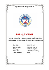 Phân Tích Đầu Tư và Tăng Trưởng Kinh Tế Việt Nam | Môn Kinh tế đầu tư - Đại học Kinh Tế Quốc Dân