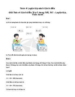 Giải Toán lớp 4 Bài 48: Luyện tập | Cánh diều