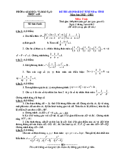 Đề chọn ĐT HSG tỉnh Toán 8 năm 2022 – 2023 phòng GD&ĐT Triệu Sơn – Thanh Hóa