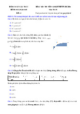 Đề thi thử tốt nghiệp THPT 2025 môn Toán bám sát đề minh họa - Đề 43