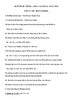 Ngữ pháp Unit 1 lớp 6 My New School