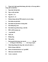 Câu hỏi thi trắc nghiệm sản phụ khoa | Đại học Y Dược Thành phố Hồ Chí Minh