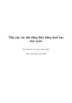 Tiếp cận các bất đẳng thức bằng hình học trực quan