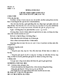 Bài12: Ong xây tổ Tuần 23 Tiết 7, 8| Giáo án Tiếng Việt 2 học kì 2 | Chân trời sáng tạo