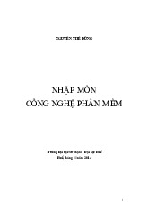 Giáo trình công nghệ phần mềm I Đại học Sư Phạm Huế